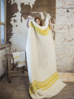 mustard-stripe-linen-throw