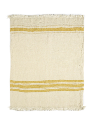 mustard-stripe-linen-throw