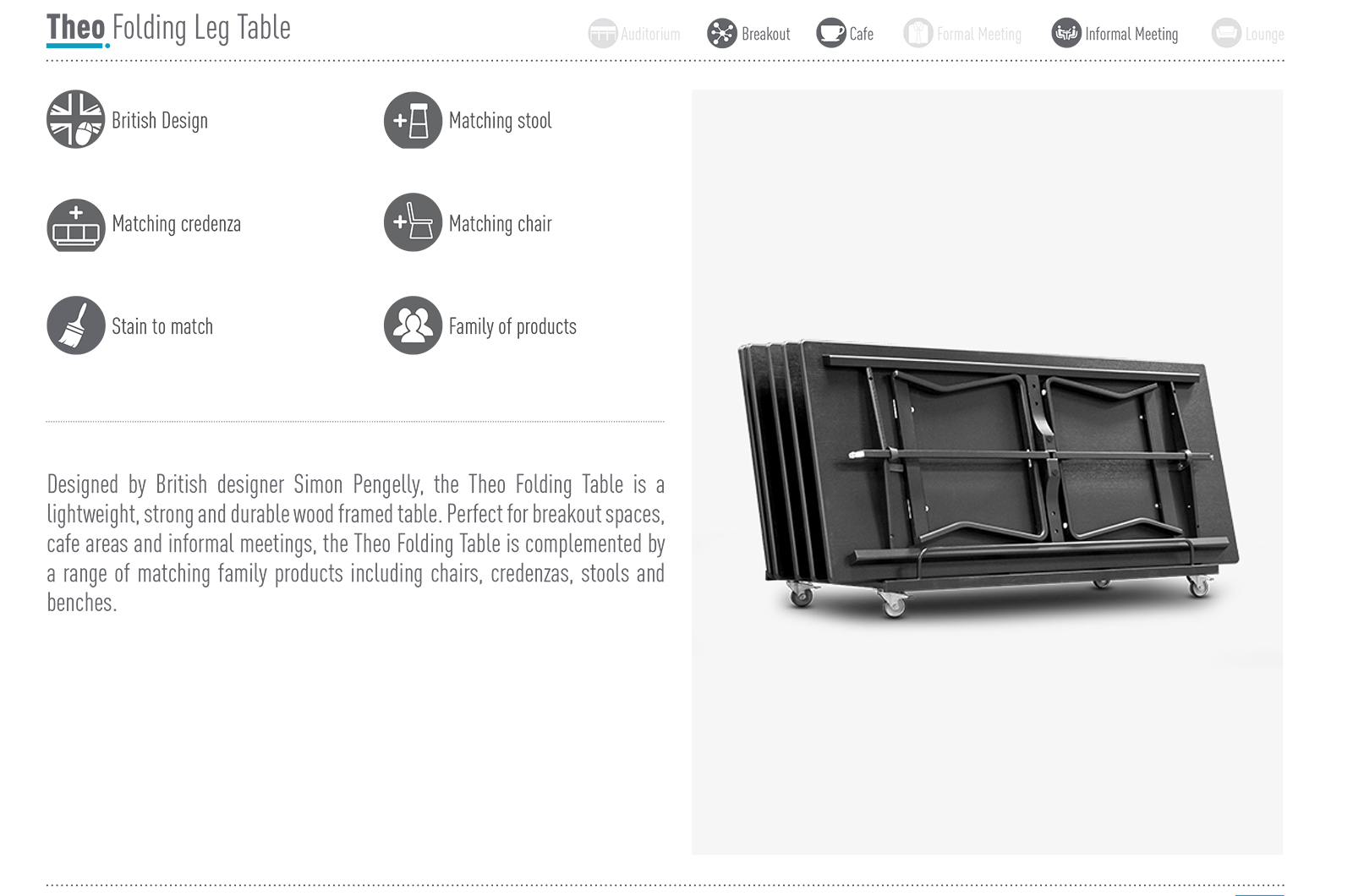 Theo-folding-table-Data-Sheet